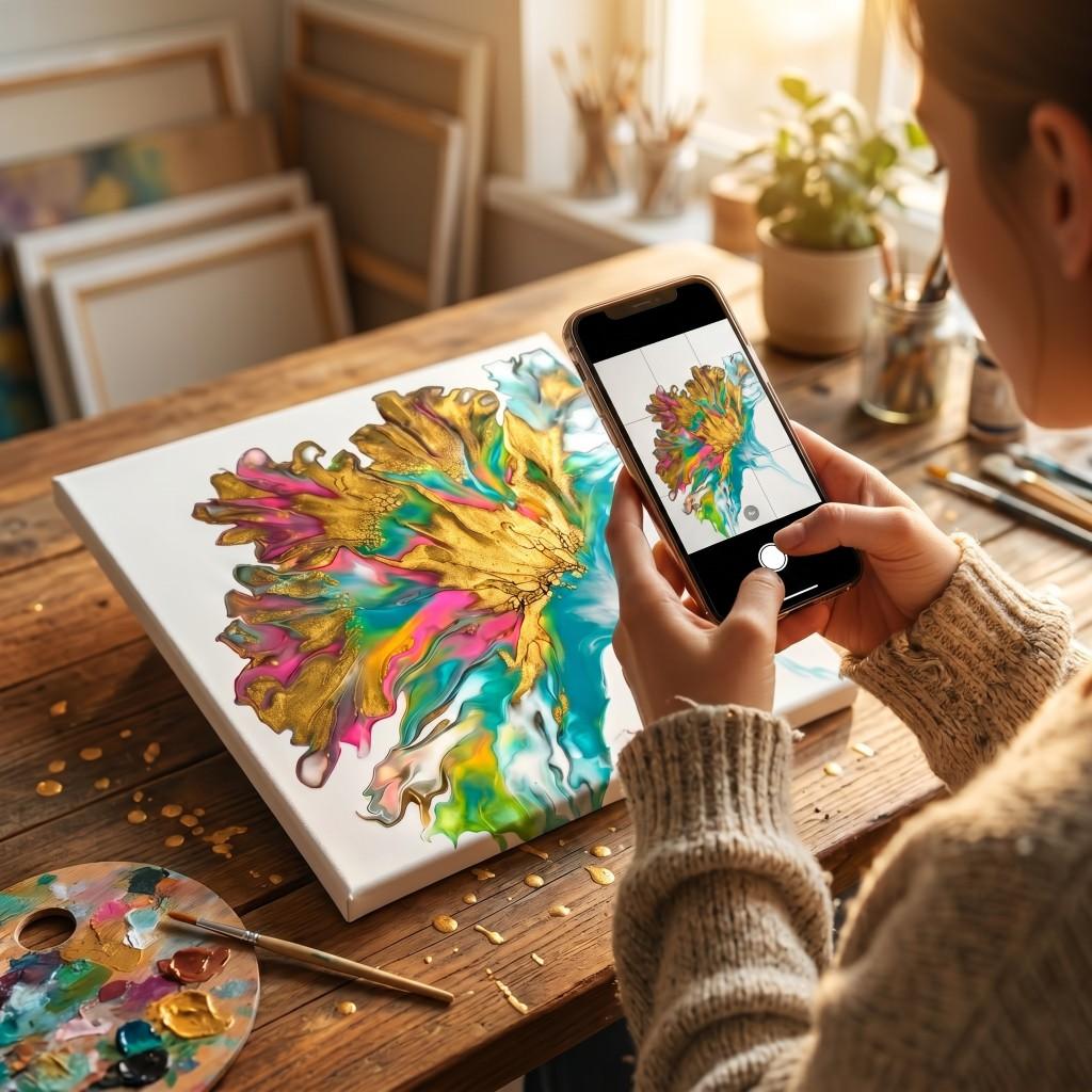 Bonus 3: phone photography guide for your finished canvas