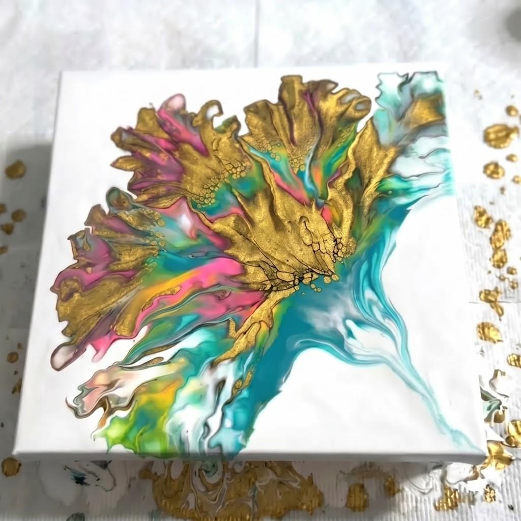 Module 6: finished sealed canvas displayed on a wall in a styled room